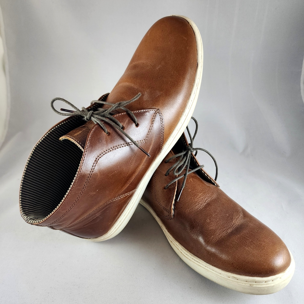 Steve Madden Brown Leather Chukka Boots
